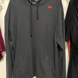 Peppermint Hippo Next Level Apparel Charcoal Hoodie